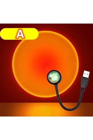 USB LED SUNSET PROJECTOR LAMP PHOTO SHOOTING LIGHT DECORATIVE LIGHT - Sge Teknoloji