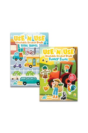 Use 'n Use Sticker Book Set (2 NON-CONSUMABLE STICKER BOOKS) - Neobebek