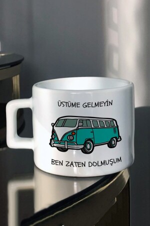 Üstüme Gelmeyin Tasarım Baskılı Çay Kahve Fincanı - Hobishop