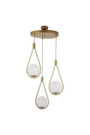 Utopia 3-Piece Antique Colored Pendant Lamp Chandelier G-504-3E - Trendylight
