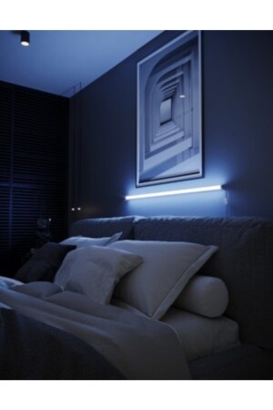 Uzaktan Kumandalı Samsung Led Abajur Aplik Gece Lambası Kumandali - Rgb Model WallStrip2735 - neeko