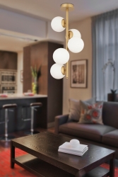 Uzel 5Li Eskitme Modern Mutfak Yatak odası Salon Avize 3588-05-FR - Apliqa