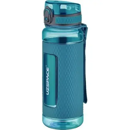 Uzspace 800ml Tritan Su Matarası Silikon Korumalı Kaydırmaz Gövde Yeşil - Uzspace