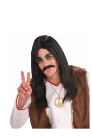 Uzun Barış Manço Wig and Mustache - Mga Shop
