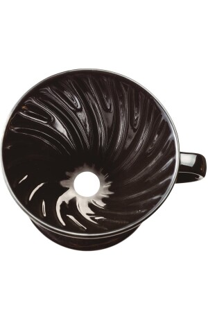 V60 Dripper Black Ceramic Coffee Brewer grsbrg-v60-black - Grossberg Coffee