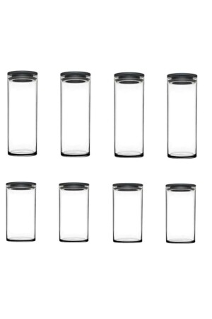 Vacuum Glass Jar - Glass Food Storage Container 8 Liters 2 Sizes Gray pb43756 - Paşabahçe