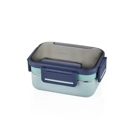 Vagonlife 1200ml Double Layer Stainless Steel Lunch Box Navy Blue BL20182 - VAGONLIFE