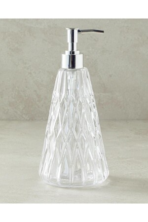 Valeria Glass Bathroom Liquid Soap Dispenser Transparent - English Home