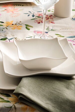 Vals 40 Piece Porcelain Dinner Set for 6 Persons 153. 03. 06. 6507 - Karaca
