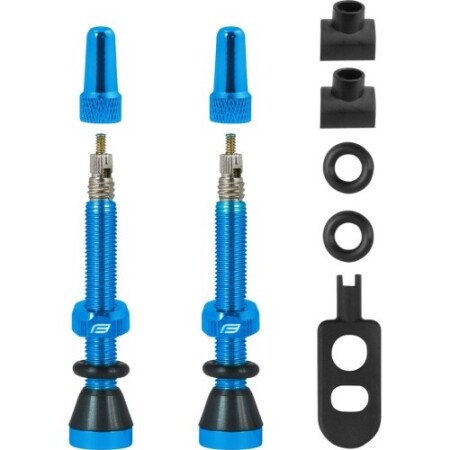 Valve set FORCE for tubeless tires FV 44mm (blue) - Force