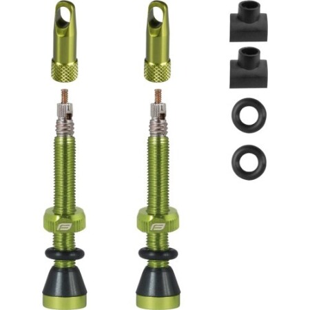 Valve set FORCE for tubeless tires FV 44mm (green) - Force