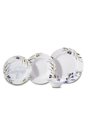 Vanessa Collection 24 Piece Round Dinner Set 9090303A8890 - KORKMAZ