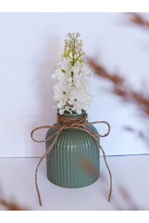 VASE STRIPED VASE PAMPAS VASE ARTIFICIAL AND DRIED FLOWER VASE MINT GREEN - E.M.S Avm