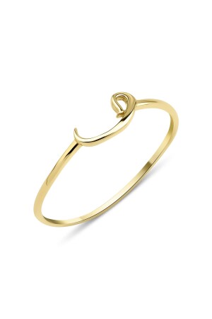 Vav-Ring aus 14 Karat Gold - Fiyonk Kuyumculuk