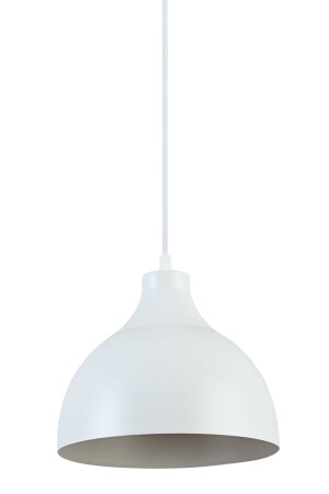 Vega Modernes Design Café Küche Wohnzimmer Weiß Farbe Einzel Kronleuchter (20CM DURCHMESSER) KÜÇÜKSİVAMATEKLİ1 - Modavize