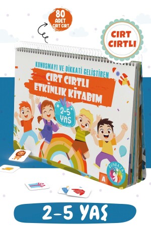 Velcro Activity and Activity Book 2-5 Years Old - Fun Book That Develops Speech and Attention - Bunbaza