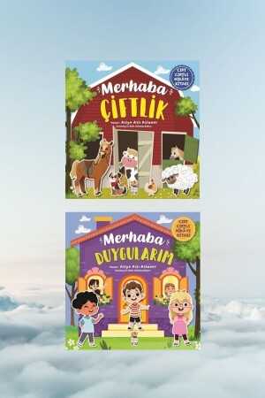 Velcro Story Book Set Hello My Feelings And Hello Farm 9786181972699 - Sincap Kitap