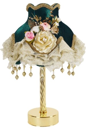 Velvet Covered Handmade Classic Model Lampshade Vintage Emerald - Dekovien