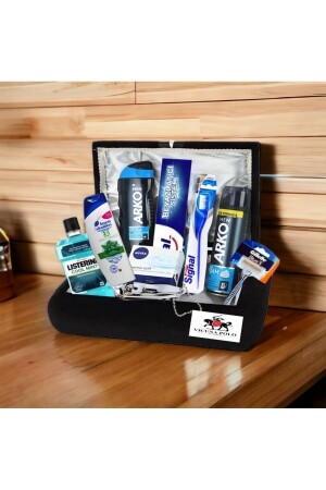 Velvet Groom's Chest Men's Care Set - Groom's Bundle Dowry Chest Engagement Bundle Set - Arko Men
