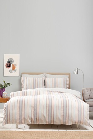 Vena Blue Double Yarn Dyed Duvet Cover Set 200. 21. 01. 0579 - Karaca Home