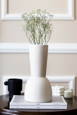 Venessa Pure Vase Decorative Object - Beige & Stone