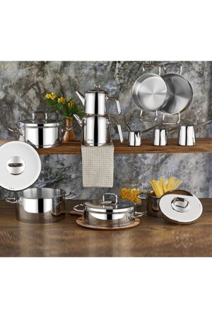 Vento 20 PRC Steel Cookware Set ARYILDIZ VENTO 20 PRC STEEL COOKWARE SET - Aryıldız