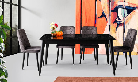 Venturo Extendable Dining Table Set - Cadde Yıldız