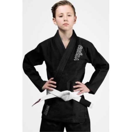 Venum Contender Çocuk BJJ Gi (Beyaz kemer ücretsiz dahil) - Siyah - Venum
