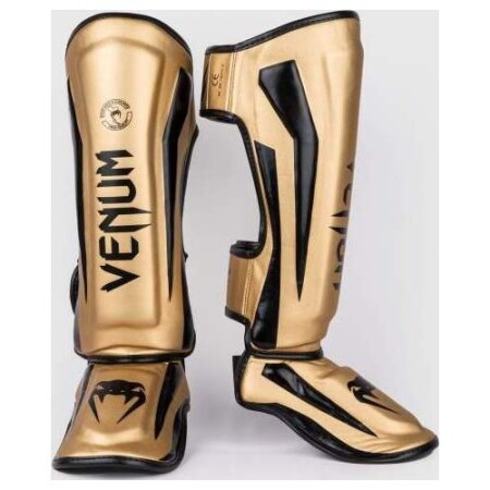 Venum Elite Standup Shin guards - Gold/Black - Venum