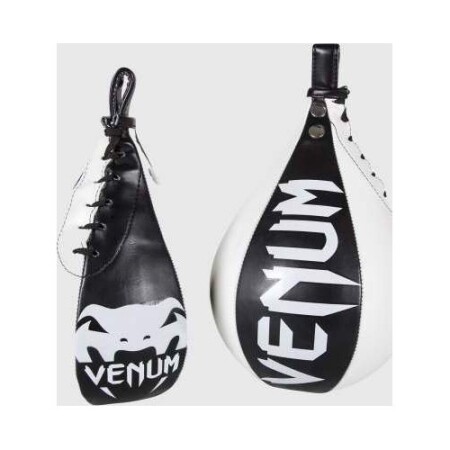 Venum Hızlı Boks Torbası - Skintex Deri - Siyah/Buz - Venum