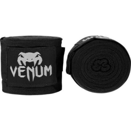 Venum Kontact boks bandajları, 4,5 m - Siyah - Venum