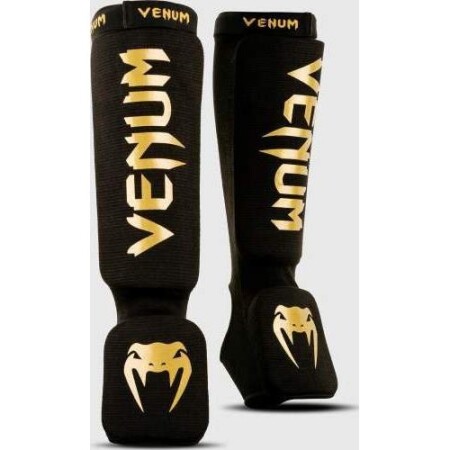 Venum Kontact dizlikler, siyah-altın - Venum