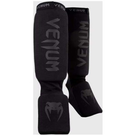 Venum Kontact Leg Guards - Black/Black - Venum