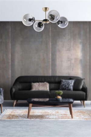 Venüs 4 Lü Füme Camlı Avize 8506-4 - Lumexx