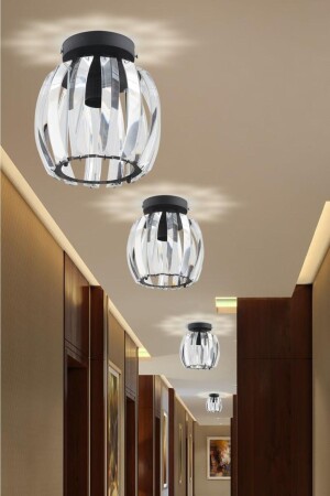 Venus Black Plafonier Ceiling Crystal Stone Chandelier 1605040012266 - İstanbul Avize