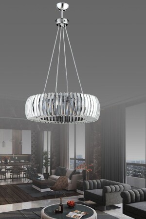 Venus Silver 50 cm Kristallstein-Kronleuchter - İstanbul Avize