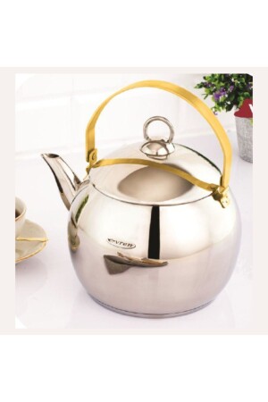 Venus Stainless Steel Herbal Tea Pot - Tea Herbal Teapot Small Size 1-2 Liters (Silver) - Evren