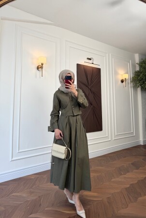 Verda Denim Set - Khaki - Duendeca