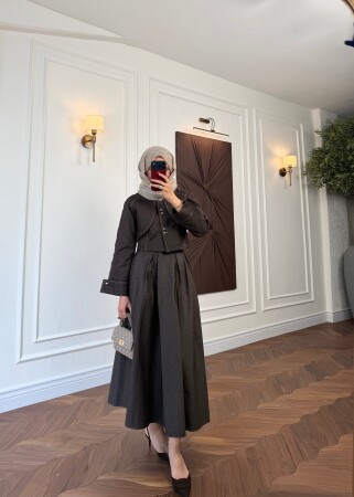 Verda Denim Takım - Kahve - Nuuwears