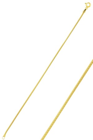 Vergoldetes Kettenarmband aus Silber und Gold - Söğütlü Silver