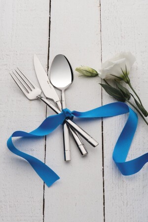 Verona 24 Piece Steel Dinnerware Fork Spoon Knife Set M40072017-70228 - Hisar