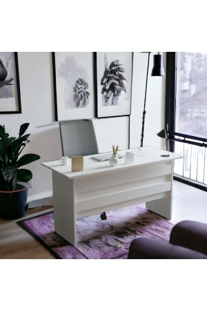 Verona A Office Desk Office Study And Computer Desk White VRN1-W - Robin Home