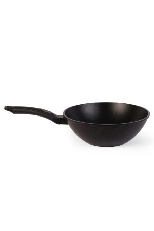 Verona Fireproof Non-Stick Wok Pan (BLACK- 28CM) BRD5058 - Fabcio