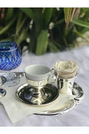 Versilberte Kaffeetasse AbrozHm053 - ABROZ HOME DESIGN