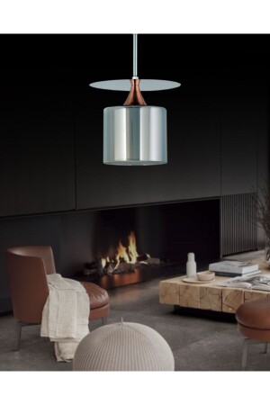 Verspiegelter einzelner Kronleuchter aus Rauchglas sef46 - ŞL Şef Light