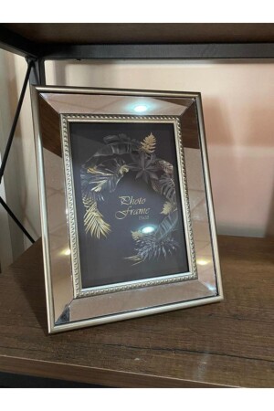 Verspiegelter Rahmen – Silberner verspiegelter Fotorahmen – Glasrahmen 15 x 21 cm - Bellarte