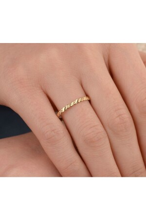 Versprechensring Eleganter Band Minimaler Verlobungsring Ehering - Onseva Kuyumculuk