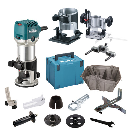 Vertikalfräse MAKITA RT0702CX2J mit Zubehör - Makita