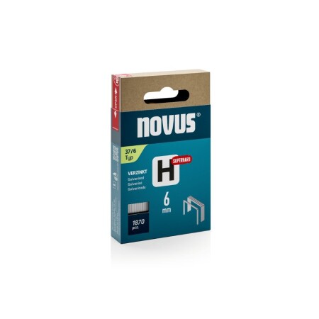 Verzinkte Dünnklammern NOVUS H 37/6 - Novus