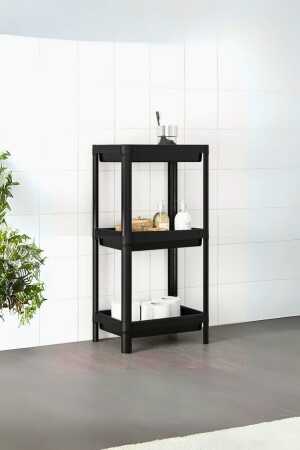Vesken 3 Tier Organizer Shelf Unit Black - Garden - Kitchen - Bathroom Shelf. Shoe Rack Organizer - Carpekitchen